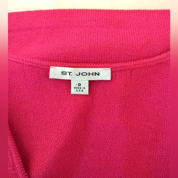 Fabulously fuchsia St John tank - size P - Picture 3 of 4